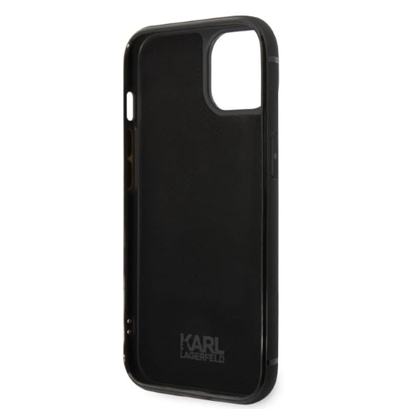 Karl Lagerfeld Signature Logo Cardslot - Case for iPhone 14 Plus (Black) - 15