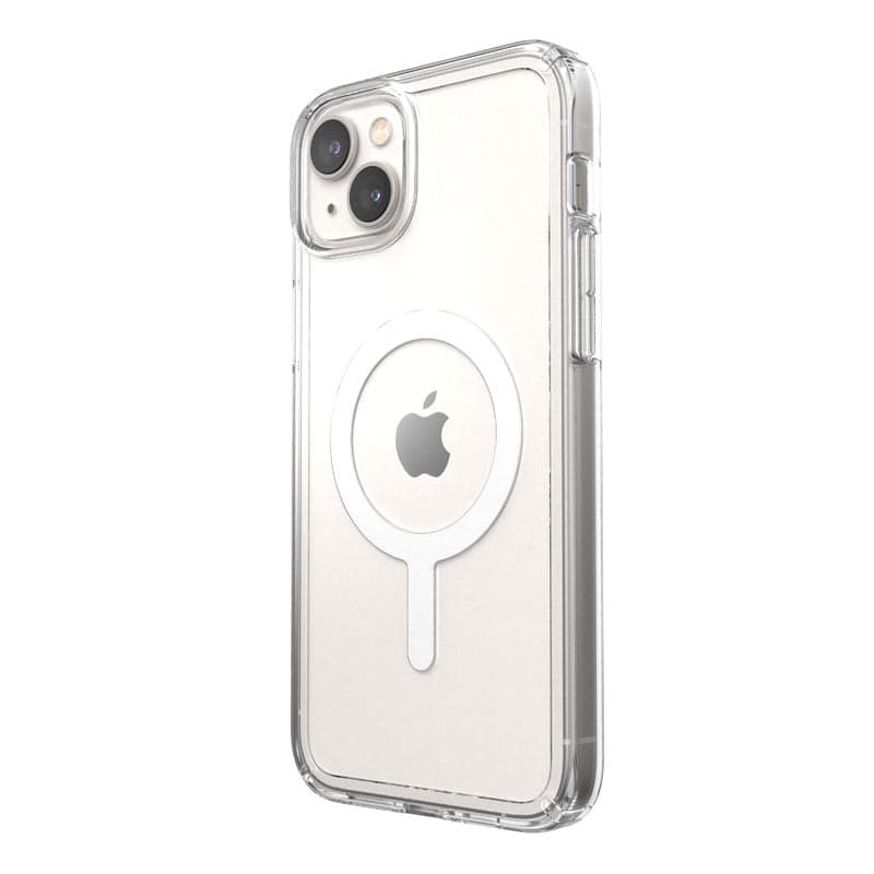Speck Gemshell + MagSafe - Case for iPhone 15 Plus / iPhone 14 Plus with MICROBAN coating (Clear) - 11