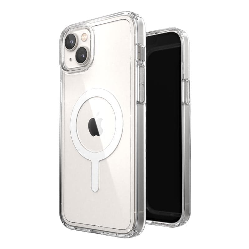Speck Gemshell + MagSafe - Case for iPhone 15 Plus / iPhone 14 Plus with MICROBAN coating (Clear) - 13