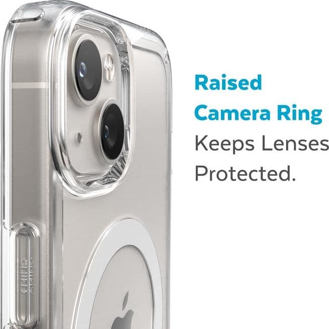 Speck Gemshell + MagSafe - Case for iPhone 15 Plus / iPhone 14 Plus with MICROBAN coating (Clear) - 9