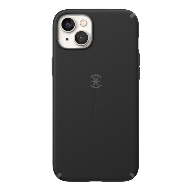 Speck CandyShell Pro + MagSafe - Custodia per iPhone 14 Plus con rivestimento MICROBAN (nero / grigio ardesia) - 7