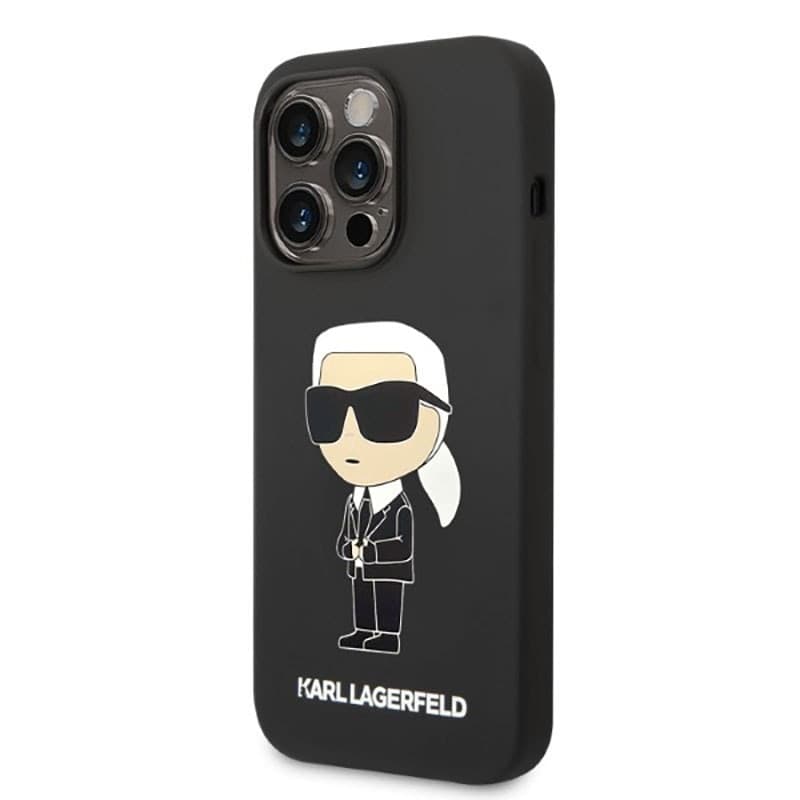 Karl Lagerfeld Silicone NFT Ikonik MagSafe - Case for iPhone 14 Pro (Black) - 2