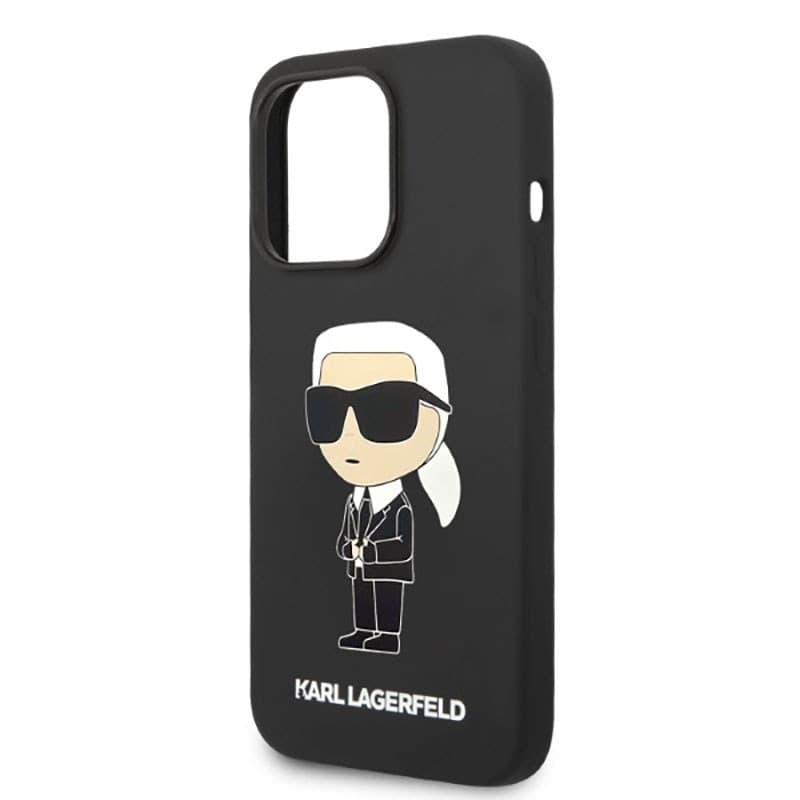 Karl Lagerfeld Silicone NFT Ikonik MagSafe - Case for iPhone 14 Pro (Black) - 6