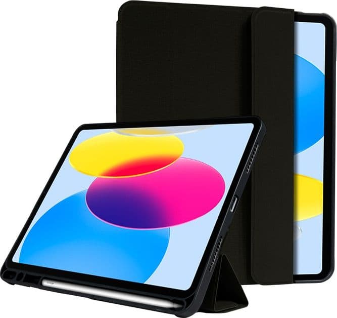 Crong FlexFolio – Custodia per iPad 11" (2025) / iPad 10.9" (2022) con Apple Pencil (Nero) - 2