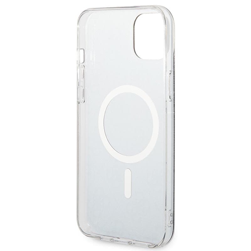 Guess Bundle Pack MagSafe 4G - Set of case for iPhone 14 Plus + MagSafe charger (Black/Gold) - 18
