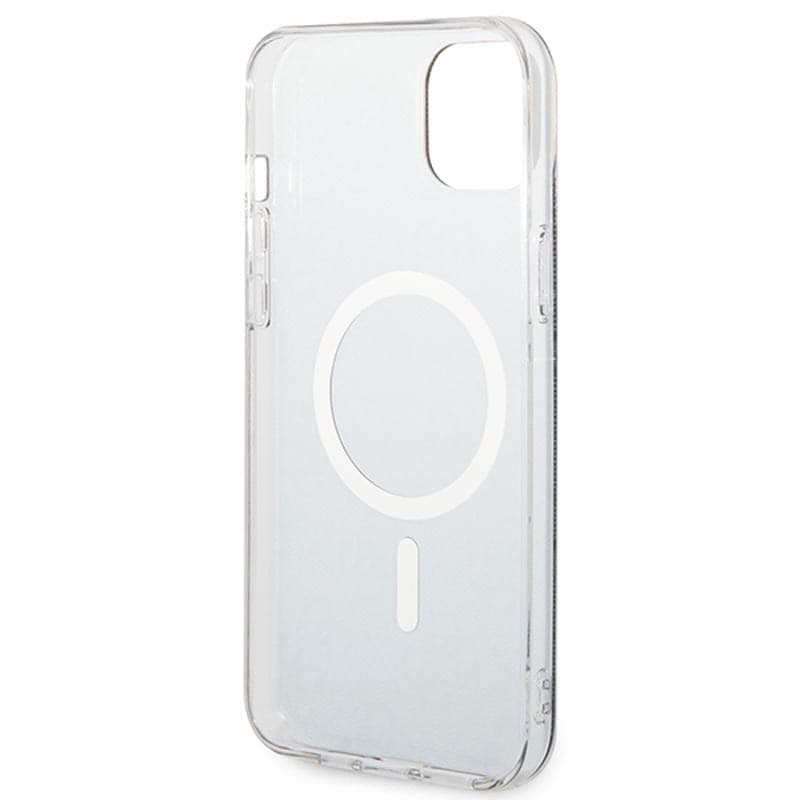 Guess Bundle Pack MagSafe 4G - Set of case for iPhone 14 Plus + MagSafe charger (Black/Gold) - 8