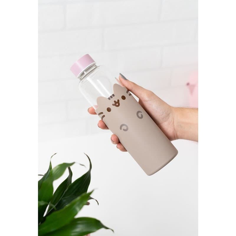 Pusheen - Bottiglia d'acqua in vetro da 500 ml - 16