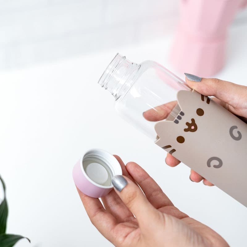 Pusheen - Bottiglia d'acqua in vetro da 500 ml - 7
