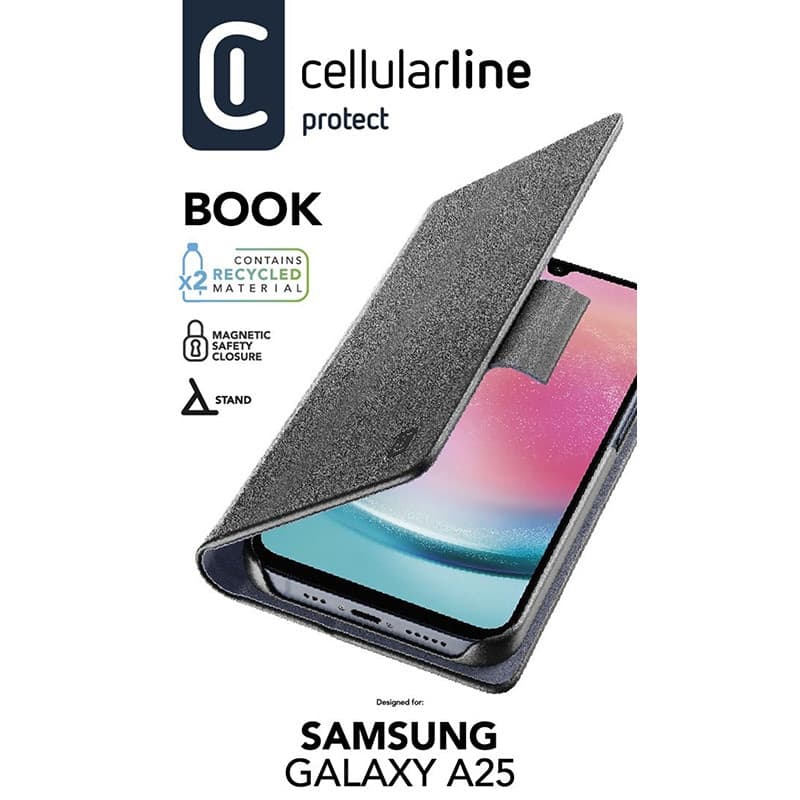 Cellularline Book Case - Case Samsung Galaxy A25 5G (black) - 2