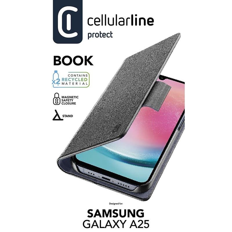 Cellularline Book Case - Case Samsung Galaxy A25 5G (black) - 6