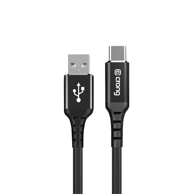 Crong Armor Link - Cavo USB-A a USB-C 60W PD 3A 25 cm (nero) - 12