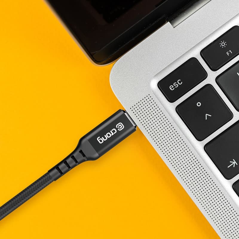 Crong Armor Link - Cavo USB-A a USB-C 60W PD 3A 25 cm (nero) - 8