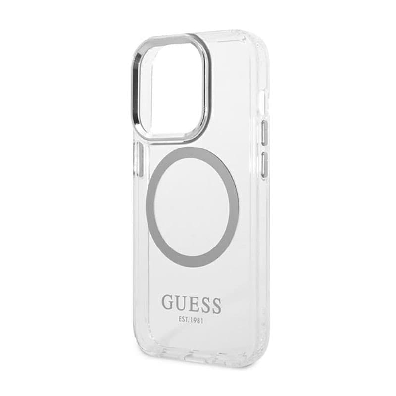 Guess Metal Outline MagSafe - Case for iPhone 14 Pro (Clear) - 14