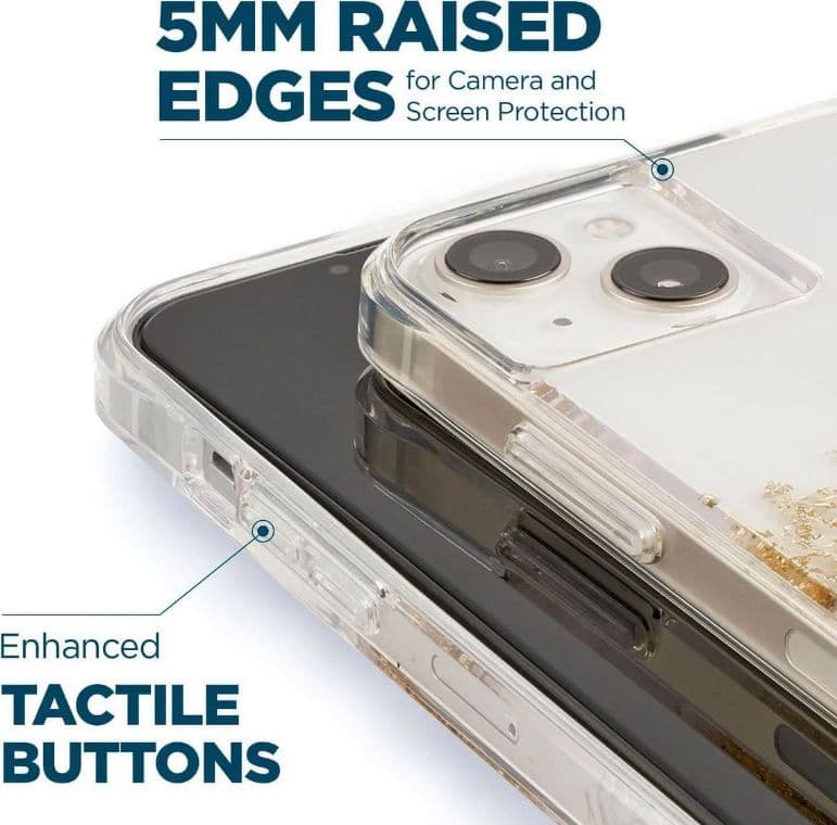 Case-Mate Karat - Case decorated in gold for iPhone 14 Plus (Marble) - 5