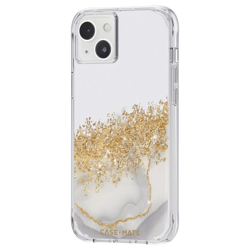 Case-Mate Karat - Case decorated in gold for iPhone 14 Plus (Marble) - 10