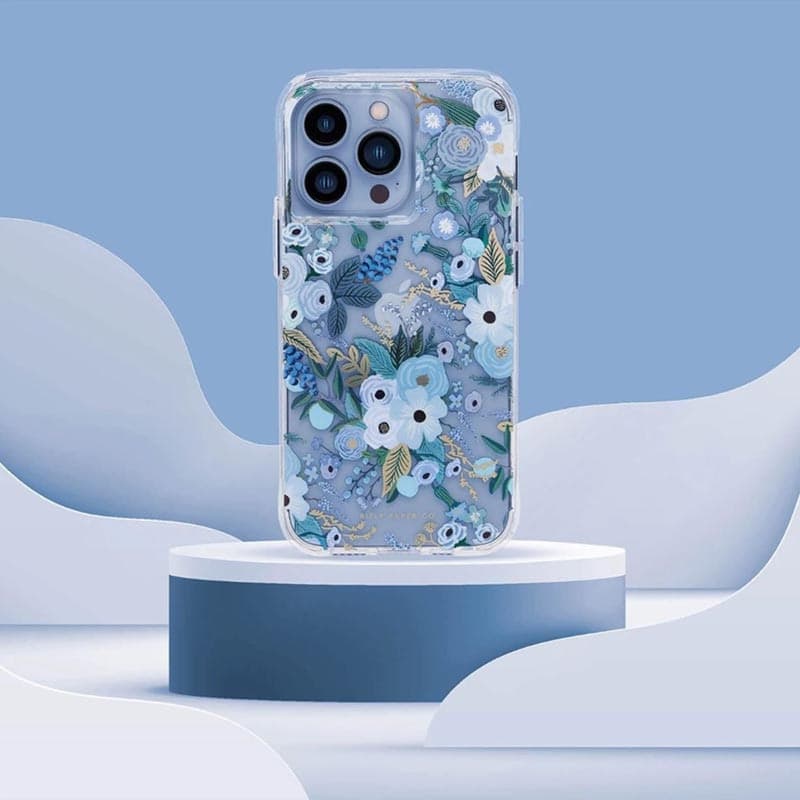 Rifle Paper Clear - Case for iPhone 14 Pro (Garden Party Blue) - 5