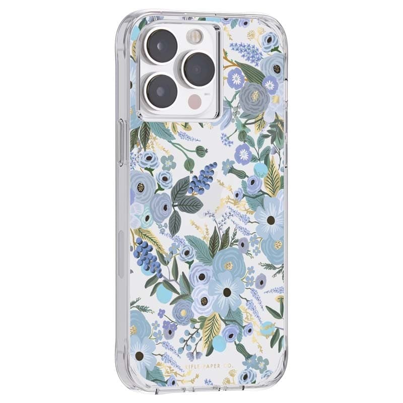 Rifle Paper Clear - Case for iPhone 14 Pro Max (Garden Party Blue) - 12