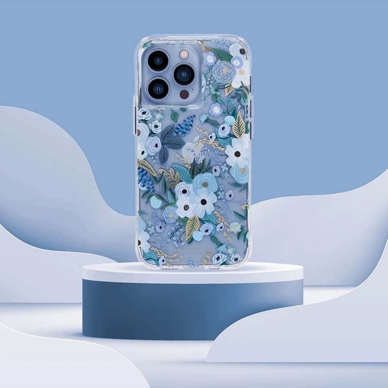 Rifle Paper Clear - Case for iPhone 14 Pro Max (Garden Party Blue) - 15