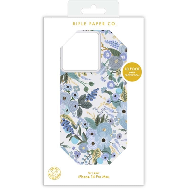 Rifle Paper Clear - Case for iPhone 14 Pro Max (Garden Party Blue) - 10