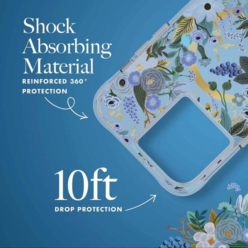 Rifle Paper Clear MagSafe - Case for iPhone 14 Pro Max (Garden Party Blue) - 12