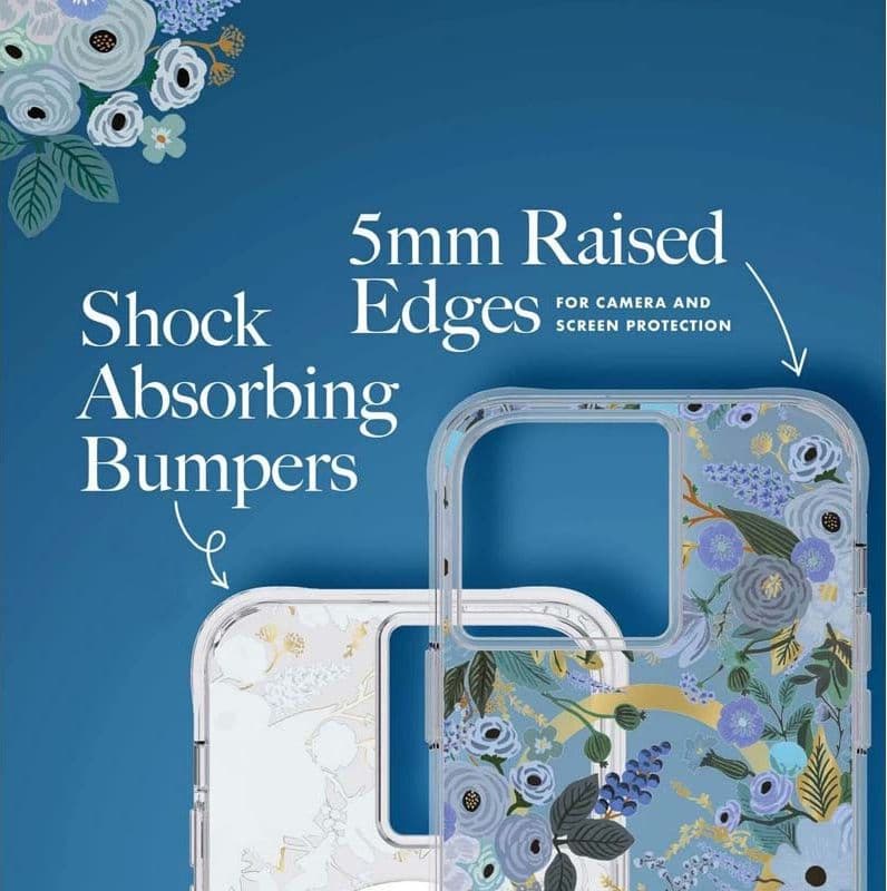 Rifle Paper Clear MagSafe - Case for iPhone 14 Pro Max (Garden Party Blue) - 13