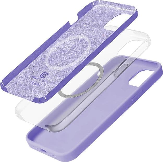 Crong Color Cover Magnetic - Custodia MagSafe per iPhone 14 Plus (Viola) - 3