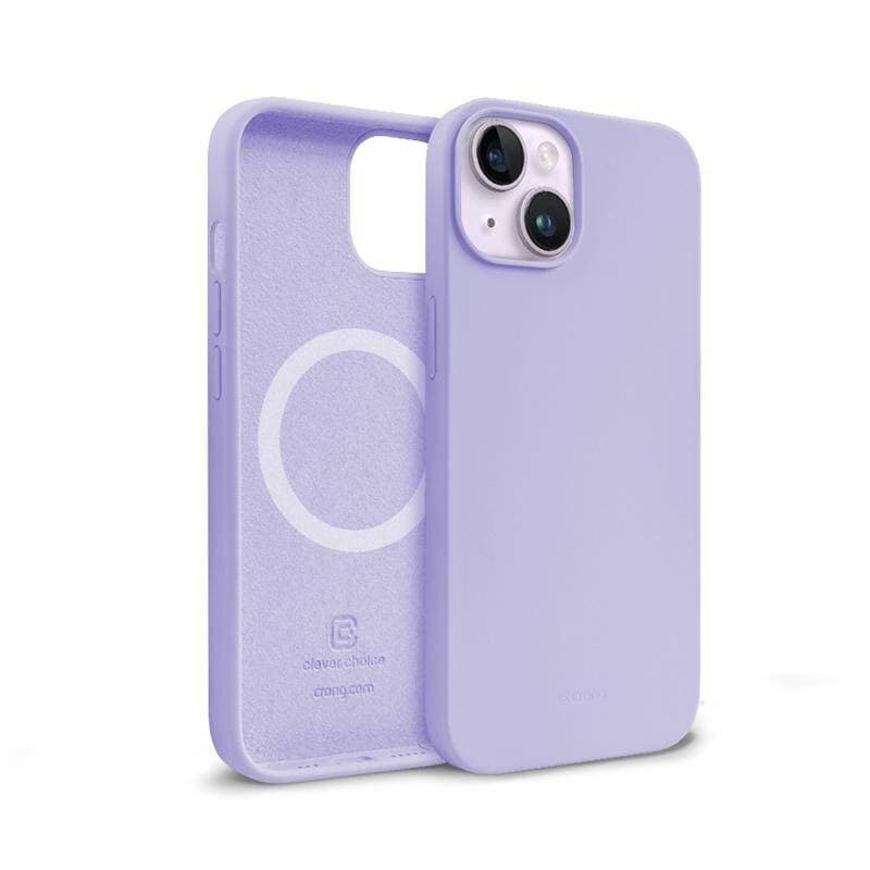 Crong Color Cover Magnetic - Custodia MagSafe per iPhone 14 Plus (Viola) - 6