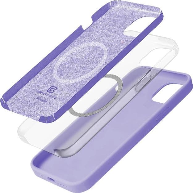 Crong Color Cover Magnetic - Custodia MagSafe per iPhone 14 Plus (Viola) - 8
