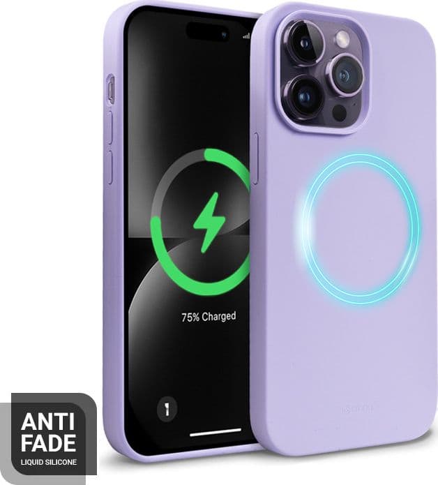 Crong Color Cover Magnetic - Custodia MagSafe per iPhone 14 Pro Max (Viola) - 2