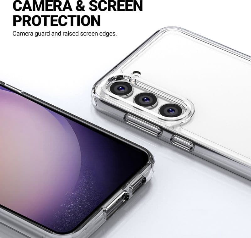 Crong Crystal Shield Cover - Custodia per Samsung Galaxy S23+ (trasparente) - 20