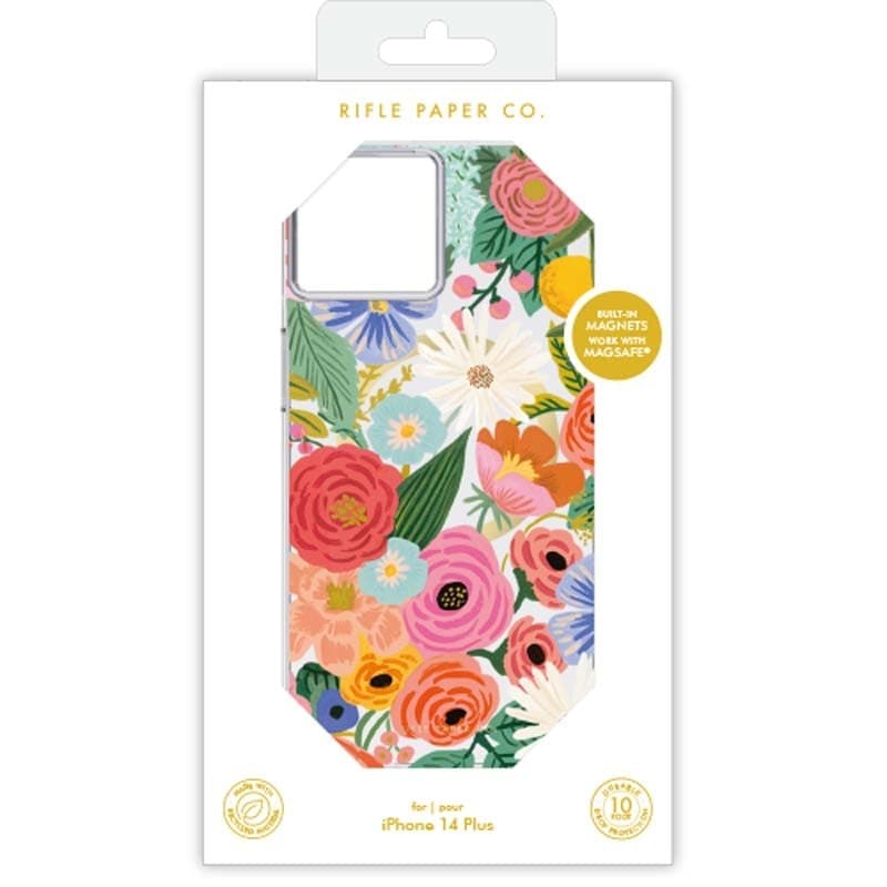 Rifle Paper Clear MagSafe - Case for iPhone 14 Plus (Garden Party Blush) - 16