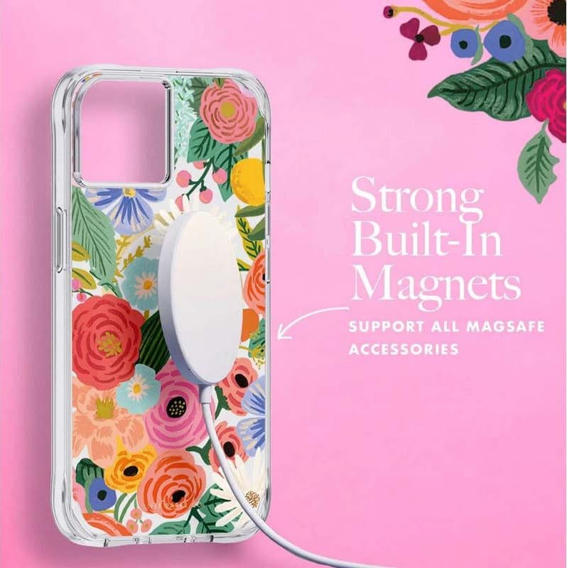 Rifle Paper Clear MagSafe - Case for iPhone 14 Plus (Garden Party Blush) - 5