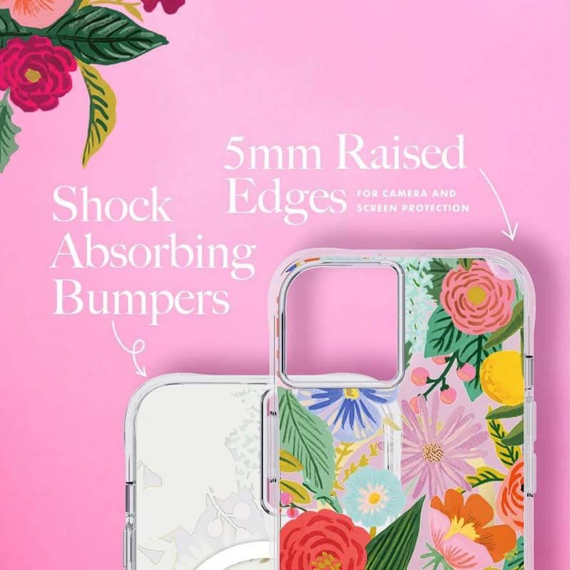 Rifle Paper Clear MagSafe - Case for iPhone 14 Plus (Garden Party Blush) - 7