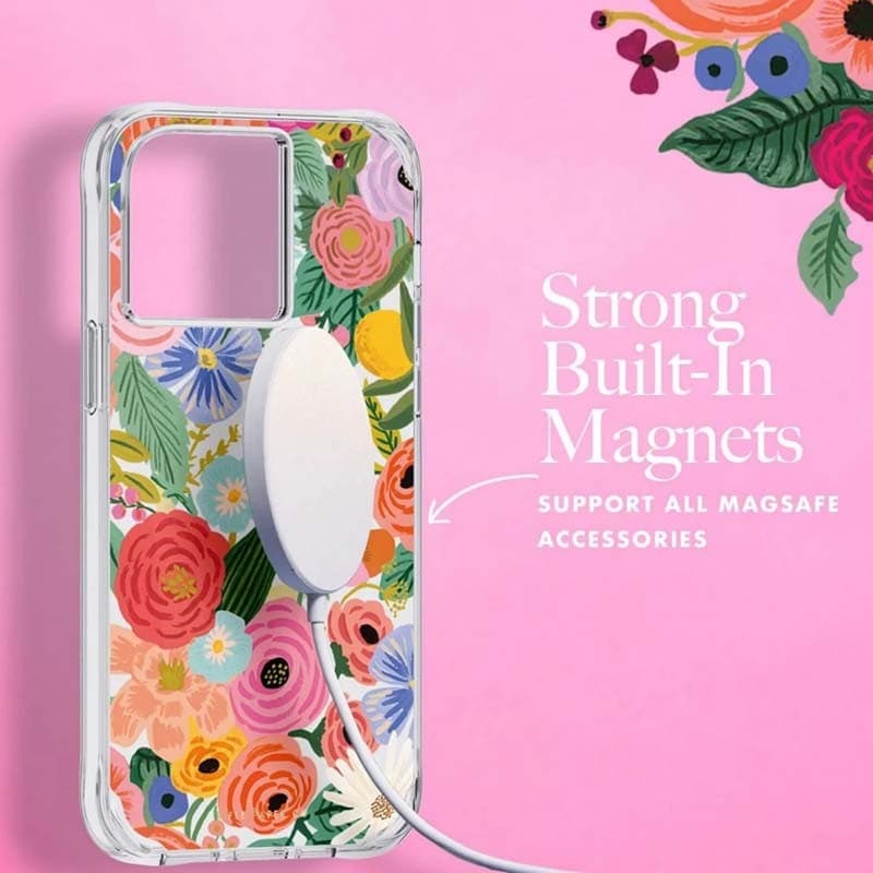 Rifle Paper Clear MagSafe - Case for iPhone 14 Pro Max (Garden Party Blush) - 15
