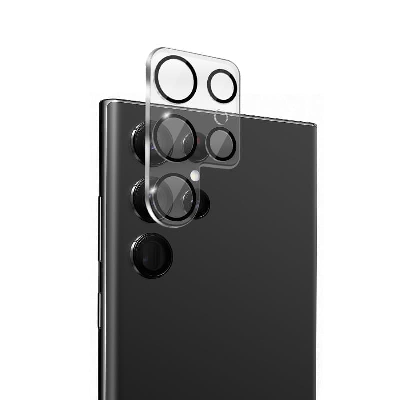 Crong Lens Shield - Vetro per la fotocamera e l'obiettivo del Samsung Galaxy S23 Ultra - 4