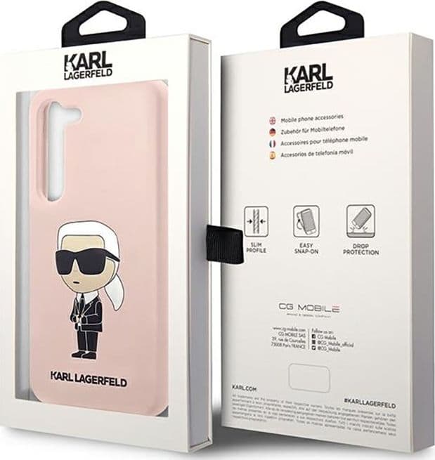 Karl Lagerfeld Silicone NFT Ikonik - Case for Samsung Galaxy S23 (Pink) - 16