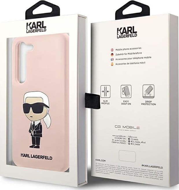 Karl Lagerfeld Silicone NFT Ikonik - Case for Samsung Galaxy S23 (Pink) - 8