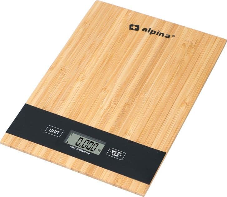 Alpina - Digital bamboo kitchen scale 5 kg - 6