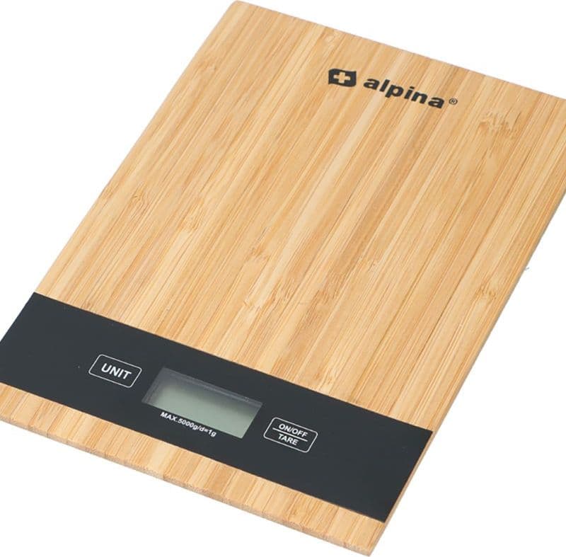 Alpina - Digital bamboo kitchen scale 5 kg - 7