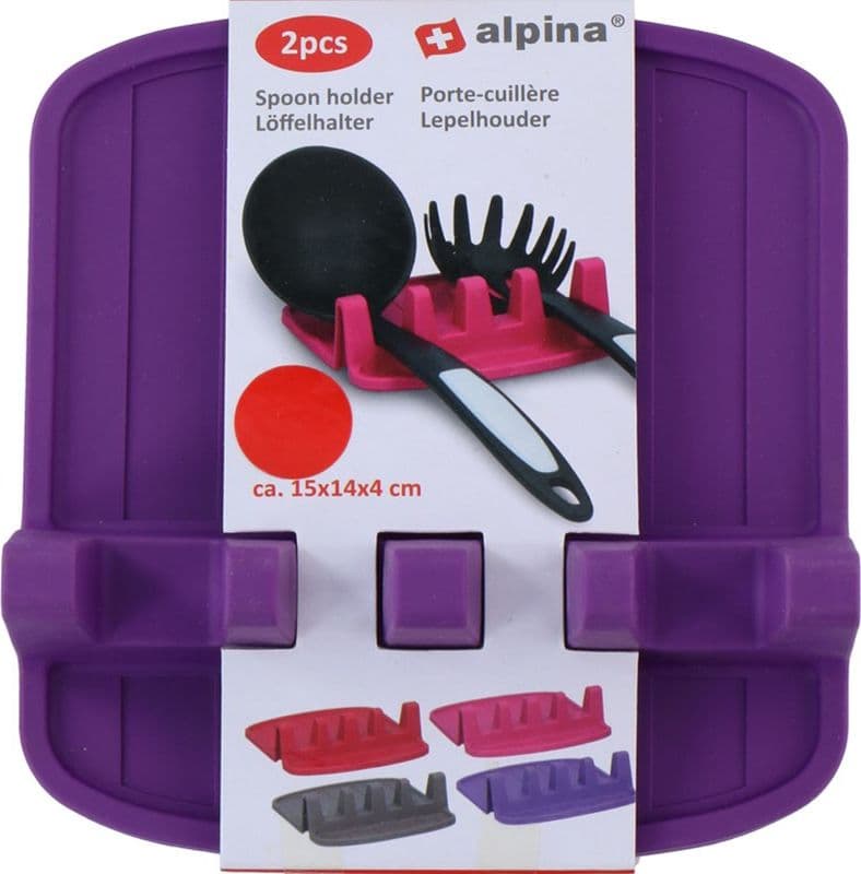 Alpina - Spoon / utensil holder 2 pcs (purple) - 3