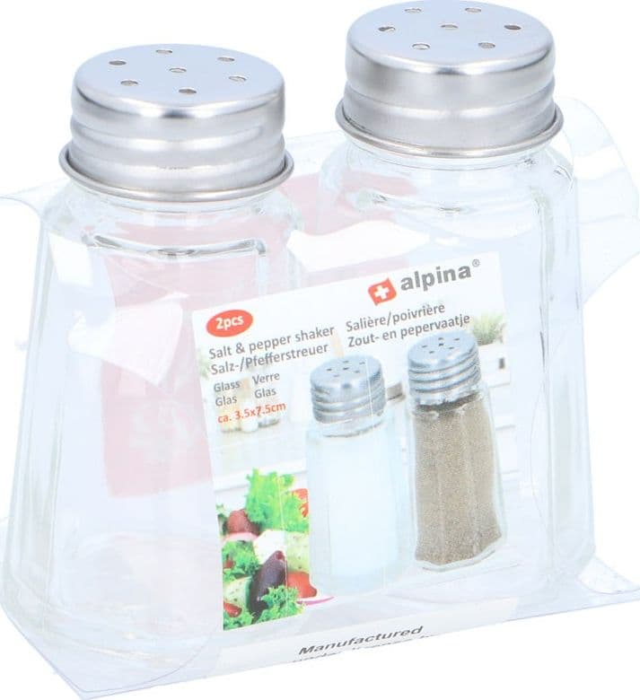 Alpina - Salt and pepper shakers in glass 2 pcs. - 3