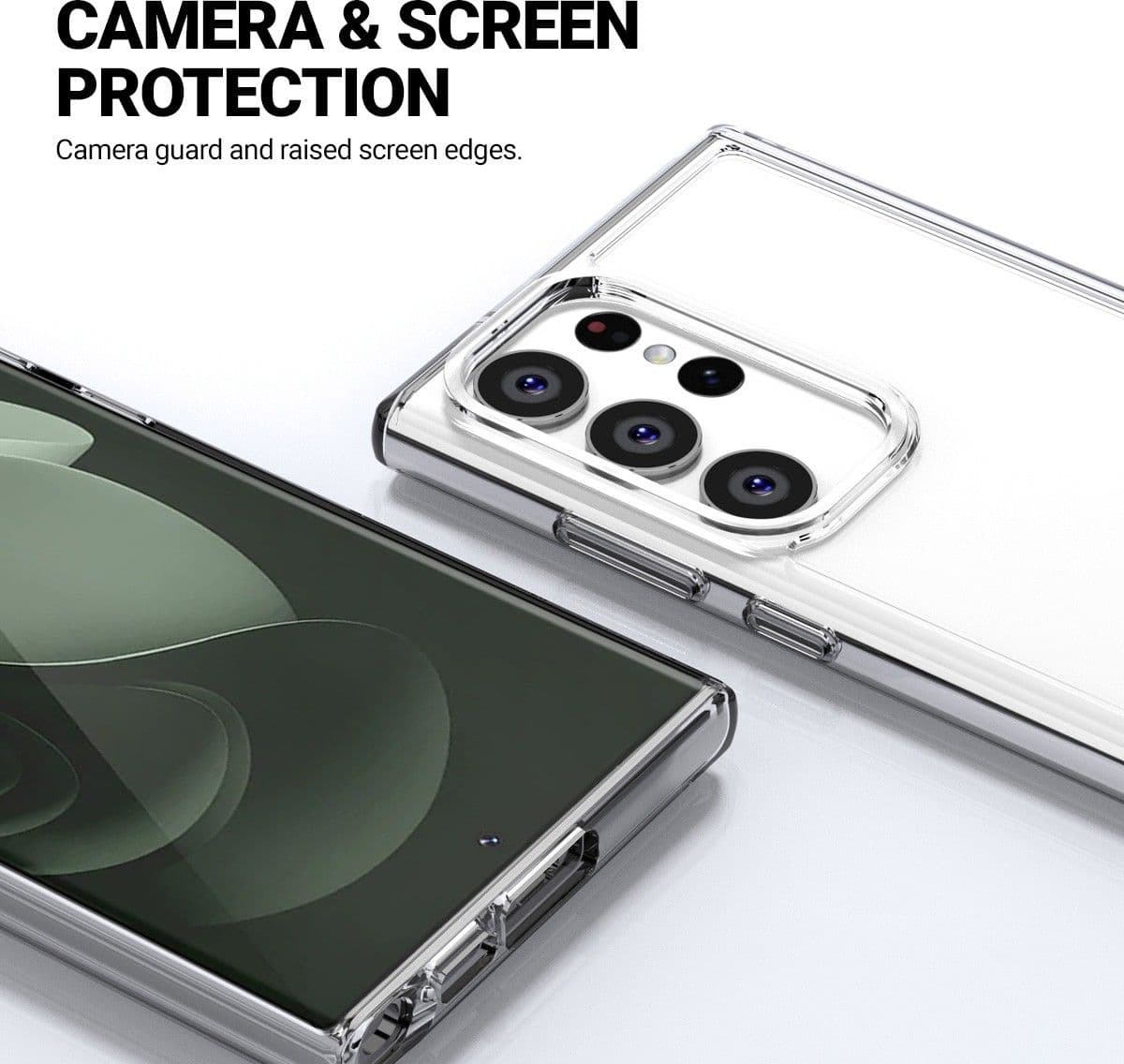Crong Crystal Shield Cover - Custodia per Samsung Galaxy S23 Ultra (trasparente) - 16