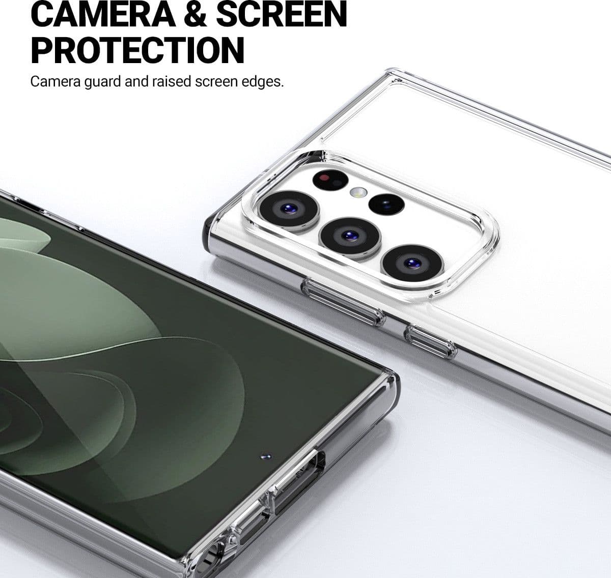 Crong Crystal Shield Cover - Custodia per Samsung Galaxy S23 Ultra (trasparente) - 8
