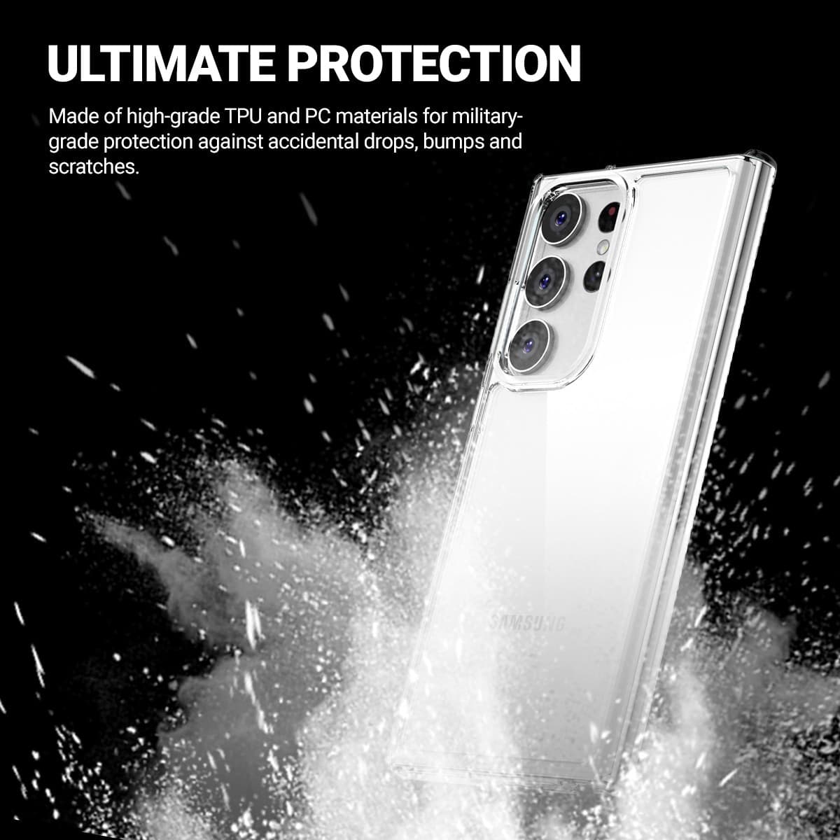 Crong Crystal Shield Cover - Custodia per Samsung Galaxy S23 Ultra (trasparente) - 9