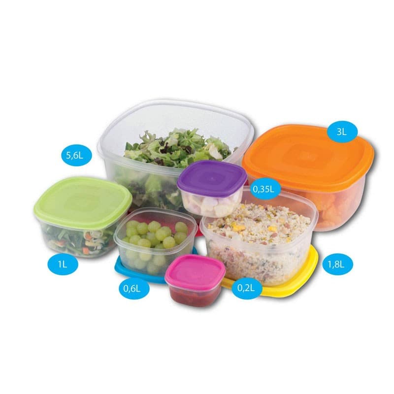 Set of 7 food storage containers - 12