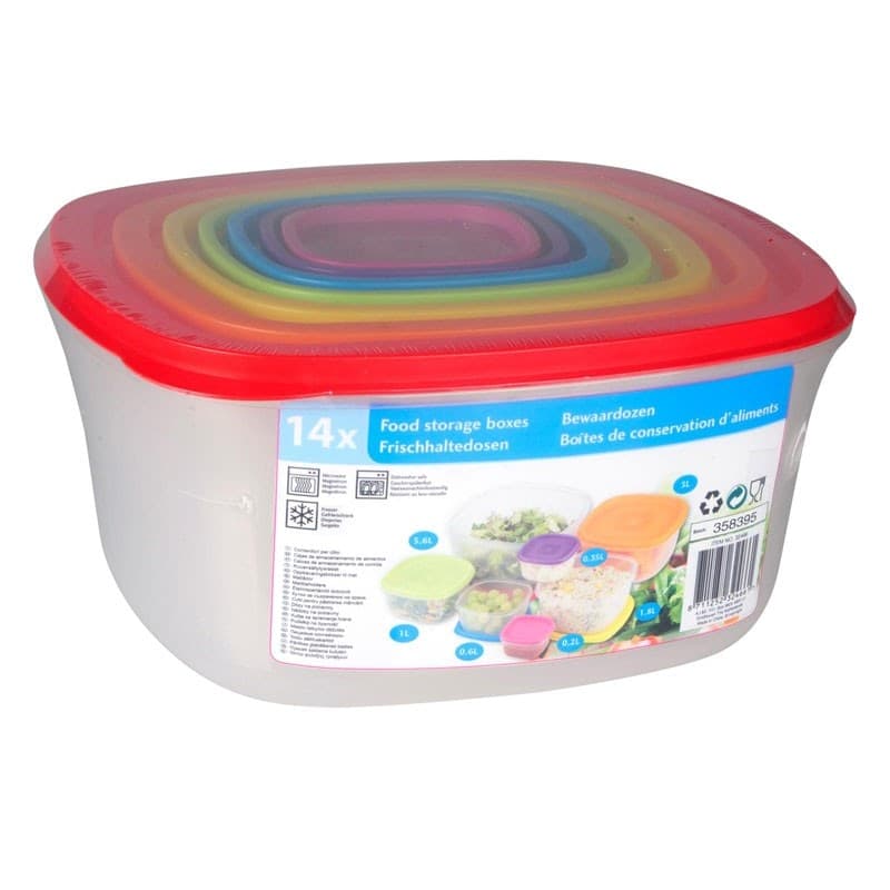 Set of 7 food storage containers - 18