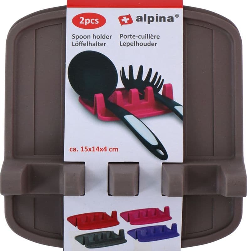 Alpina - Spoon / utensil holder 2 pcs (black) - 3