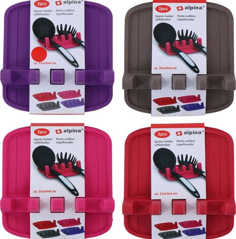 Alpina - Spoon / utensil holder 2 pcs (black) - 4
