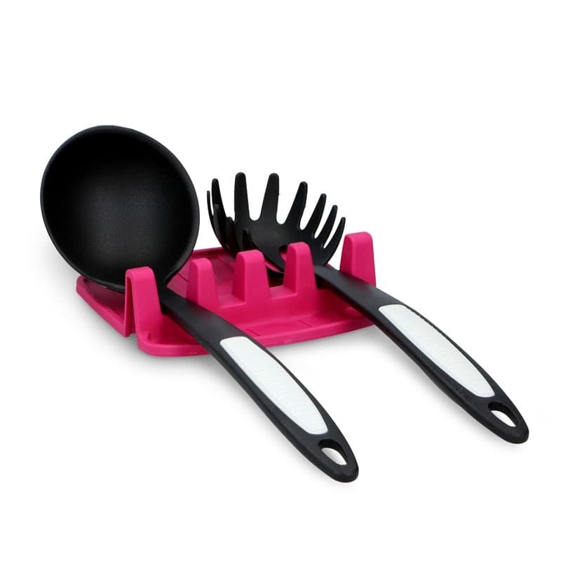 Alpina - Spoon holder / kitchen utensil holder 2 pcs (pink) - 5
