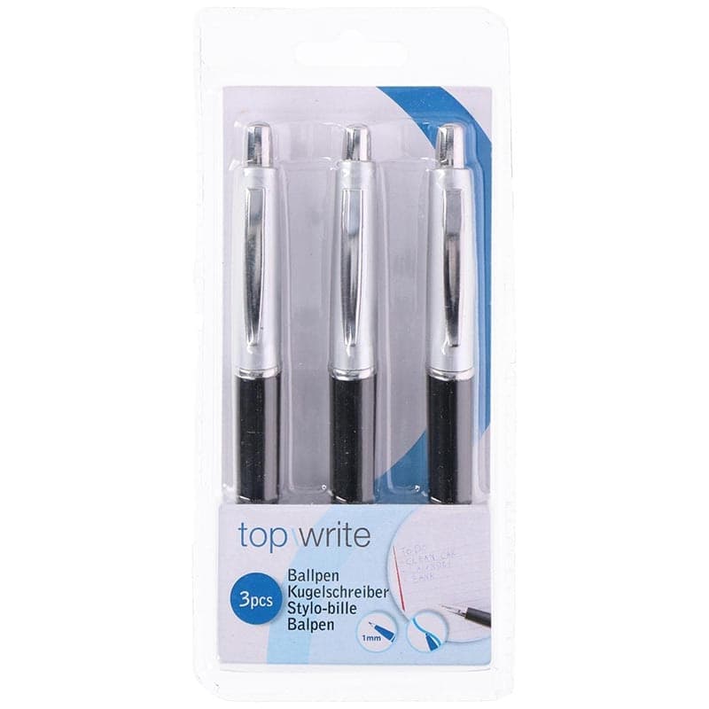 Topwrite - Ballpoint pen blue 3 pcs. - 2